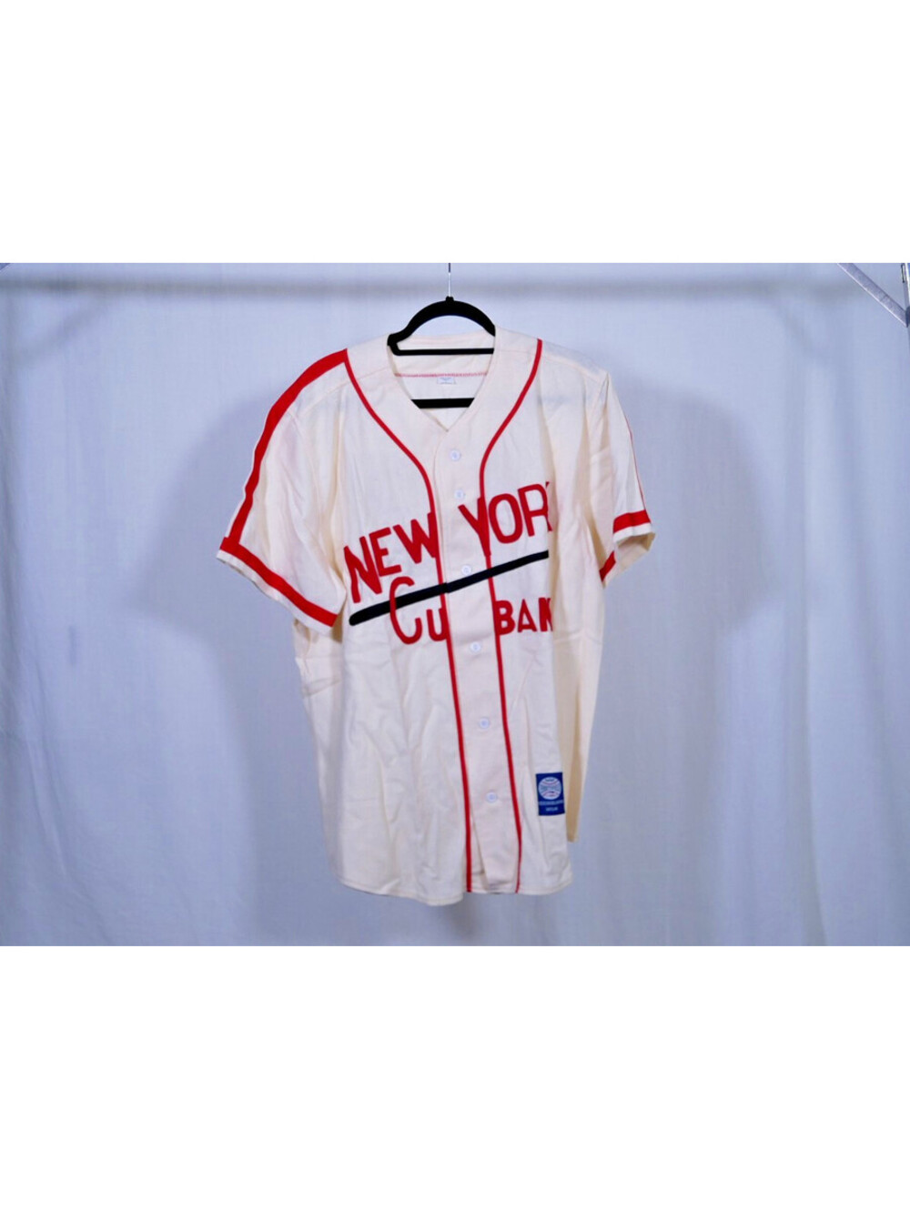 Ebbets Field Flannels New York Cubans Negro League Baseball Jersey Men's Size L